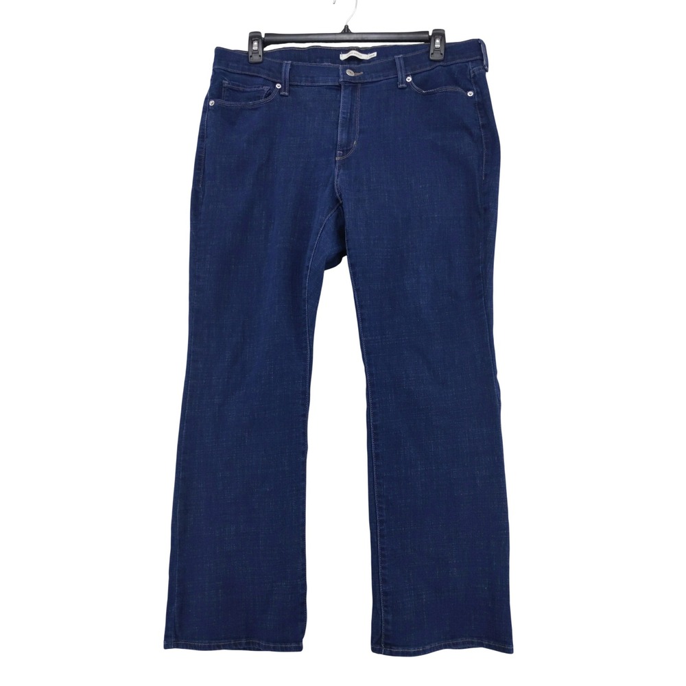 Levi's Classic Bootcut Womens Size 18W Dark Wash Stretch Denim Jeans
